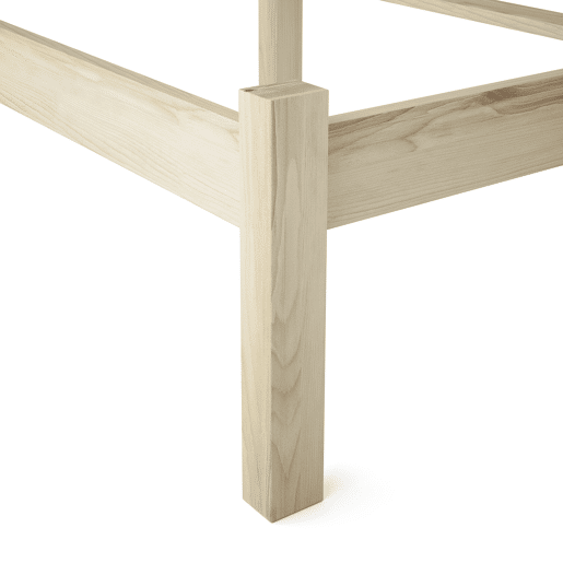 Cama NORDIC 90x190cm madeira maciça polida