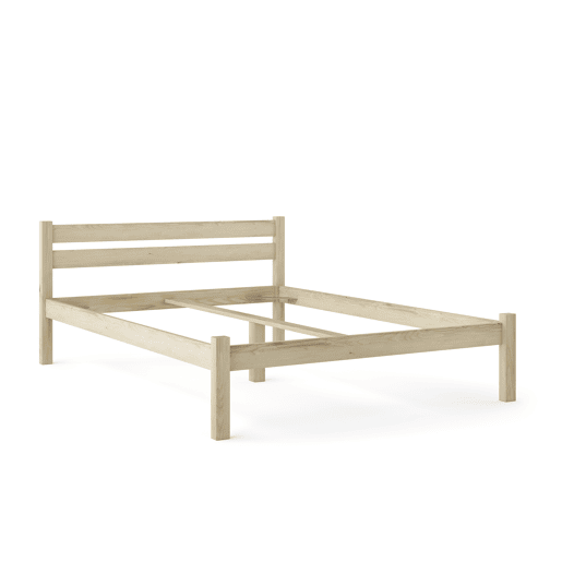 Cama NORDIC 140x190cm madeira maciça polida