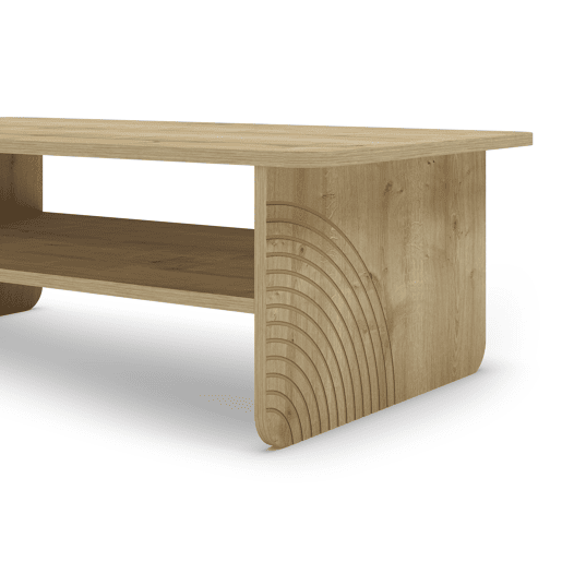 Mesa de centro DAIRA fixa cor carvalho