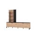 Compacto tv 208 cm negro y roble BELGRADO Compacto tv 208 cm negro y roble BELGRADO Negro/ Madera