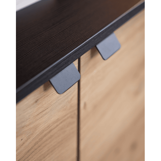 Compacto de TV BELGRADO 208cm preto e carvalho Compacto de TV BELGRADO 208cm preto e carvalho