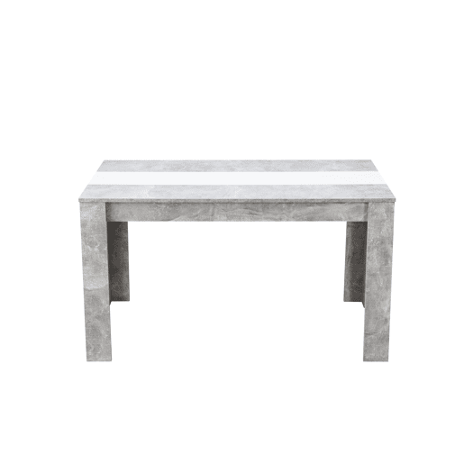Mesa de jantar fixa NICO cinza e branco