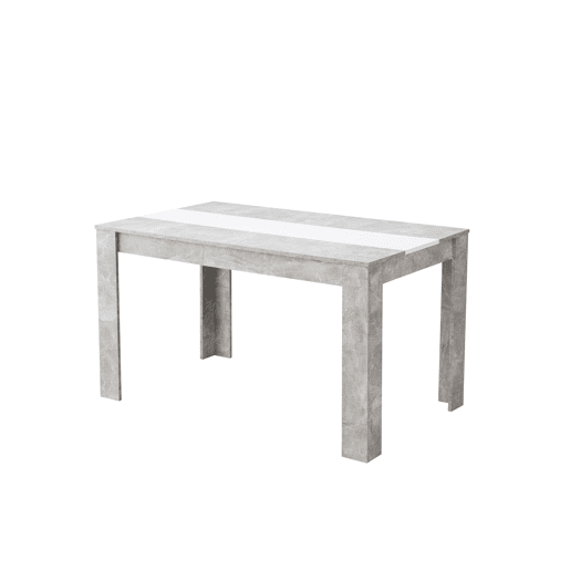 Mesa de jantar fixa NICO cinza e branco