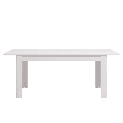 Mesa de jantar extensÃvel JERSEY em branco Mesa de jantar extensÃvel JERSEY em branco