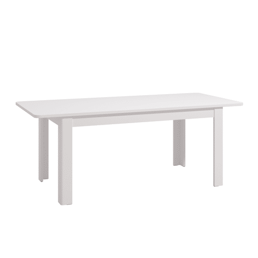 Mesa de jantar extensÃvel JERSEY em branco Mesa de jantar extensÃvel JERSEY em branco