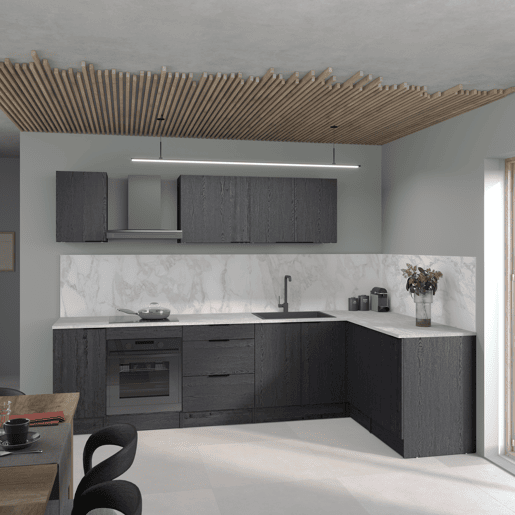 Módulo de parede ANNA 60 cm com 1 porta, preto Módulo de parede ANNA 60 cm com 1 porta, preto