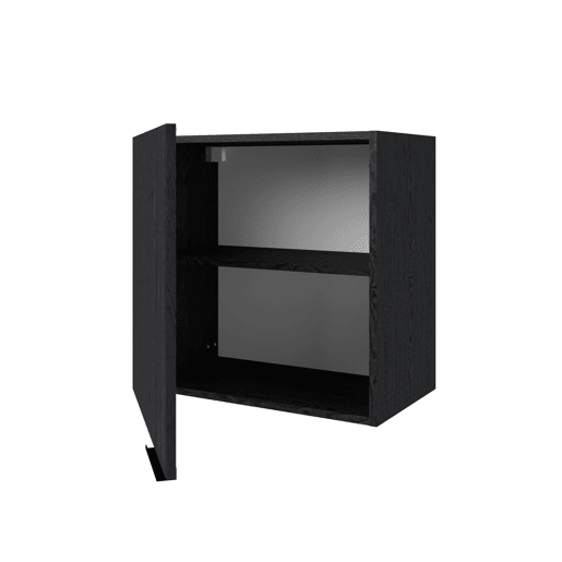 Módulo de parede ANNA 60 cm com 1 porta, preto Módulo de parede ANNA 60 cm com 1 porta, preto