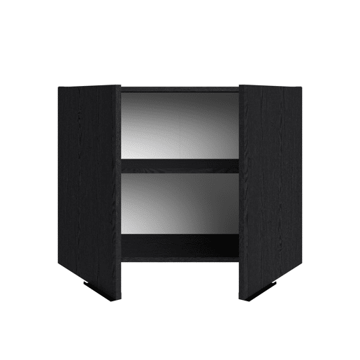 Módulo de parede ANNA 80 cm com 2 portas, preto Módulo de parede ANNA 80 cm com 2 portas, preto