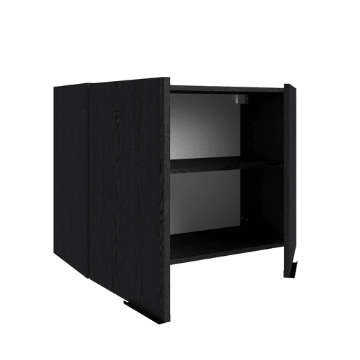 Módulo de parede ANNA 80 cm com 2 portas, preto Módulo de parede ANNA 80 cm com 2 portas, preto