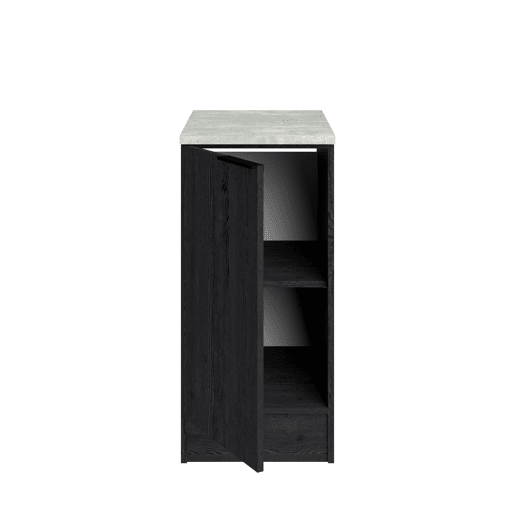 Módulo baixo ANNA 40 cm com 1 porta, preto Módulo baixo ANNA 40 cm com 1 porta, preto