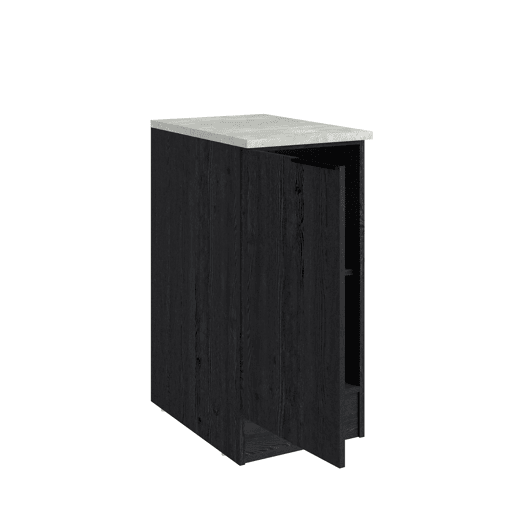 Módulo baixo ANNA 40 cm com 1 porta, preto Módulo baixo ANNA 40 cm com 1 porta, preto