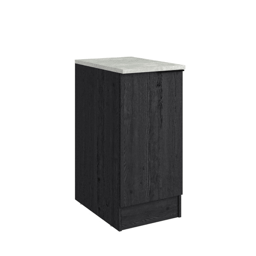 Módulo baixo ANNA 40 cm com 1 porta, preto Módulo baixo ANNA 40 cm com 1 porta, preto