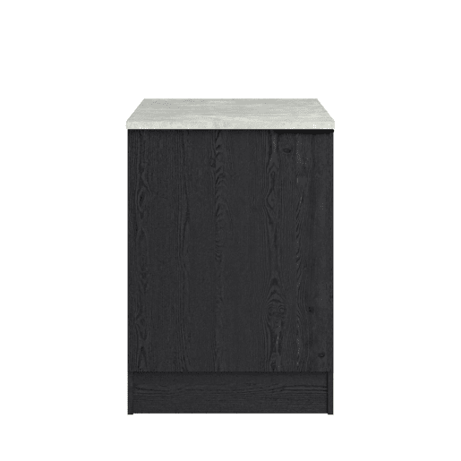 Módulo baixo ANNA 60 cm com 1 porta, preto