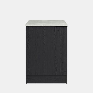 Módulo baixo ANNA 60 cm com 1 porta, preto