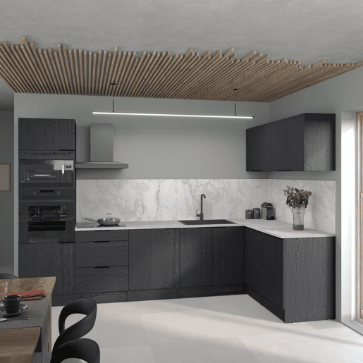 Módulo baixo ANNA 60 cm com 1 porta, preto