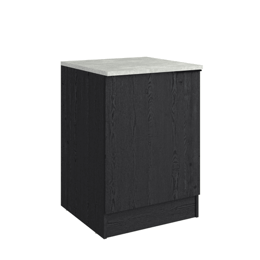Módulo baixo ANNA 60 cm com 1 porta, preto