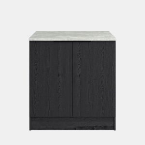 Módulo baixo ANNA 80 cm com 2 portas, preto
