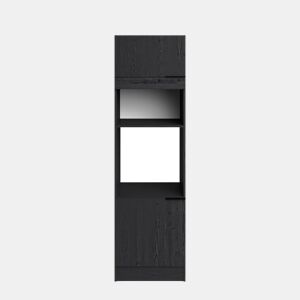 Módulo de coluna alto ANNA 60cm com 2 portas preto