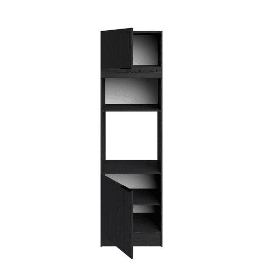 Módulo de coluna alto ANNA 60cm com 2 portas preto