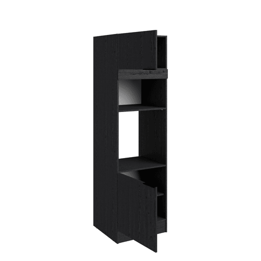 Módulo de coluna alto ANNA 60cm com 2 portas preto