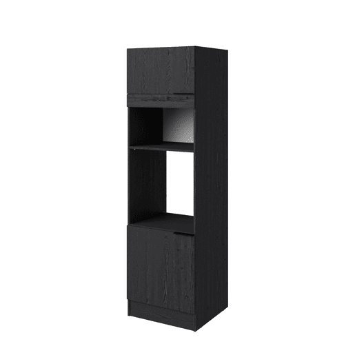 Módulo de coluna alto ANNA 60cm com 2 portas preto