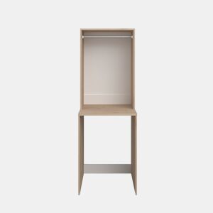 Módulo alto NEXO 65 cm para máquina de lavar, carvalho e branco