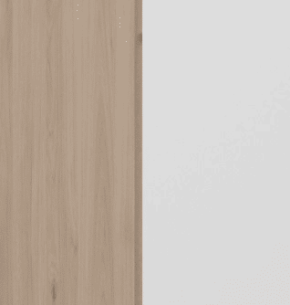 Módulo alto NEXO 43 cm com 3 portas, carvalho e branco