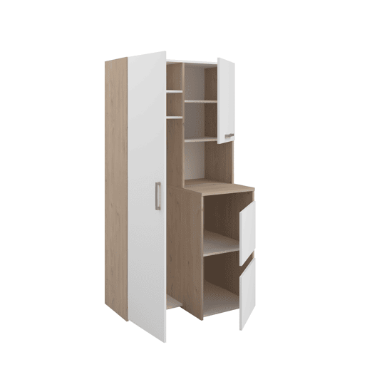 Módulo alto combi NEXO 93 cm com 4 portas, carvalho e branco Módulo alto combi NEXO 93 cm com 4 portas, carvalho e branco