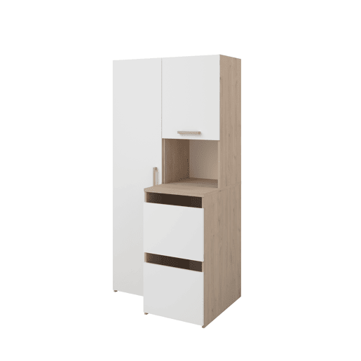 Módulo alto combi NEXO 93 cm com 4 portas, carvalho e branco Módulo alto combi NEXO 93 cm com 4 portas, carvalho e branco