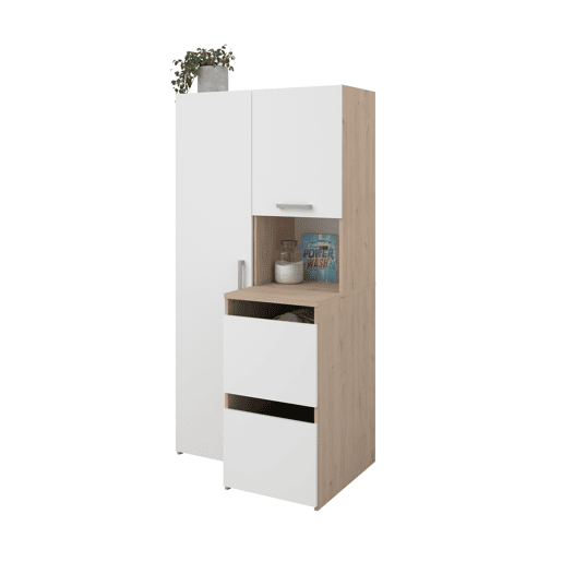 Módulo alto combi NEXO 93 cm com 4 portas, carvalho e branco Módulo alto combi NEXO 93 cm com 4 portas, carvalho e branco