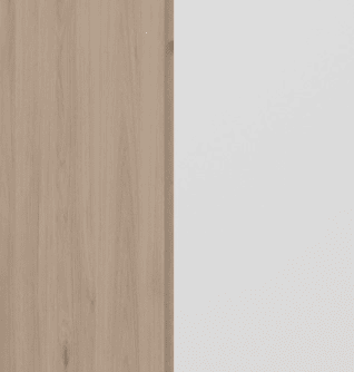 Módulo alto NEXO 111 cm com cortina, carvalho e branco Módulo alto NEXO 111 cm com cortina, carvalho e branco