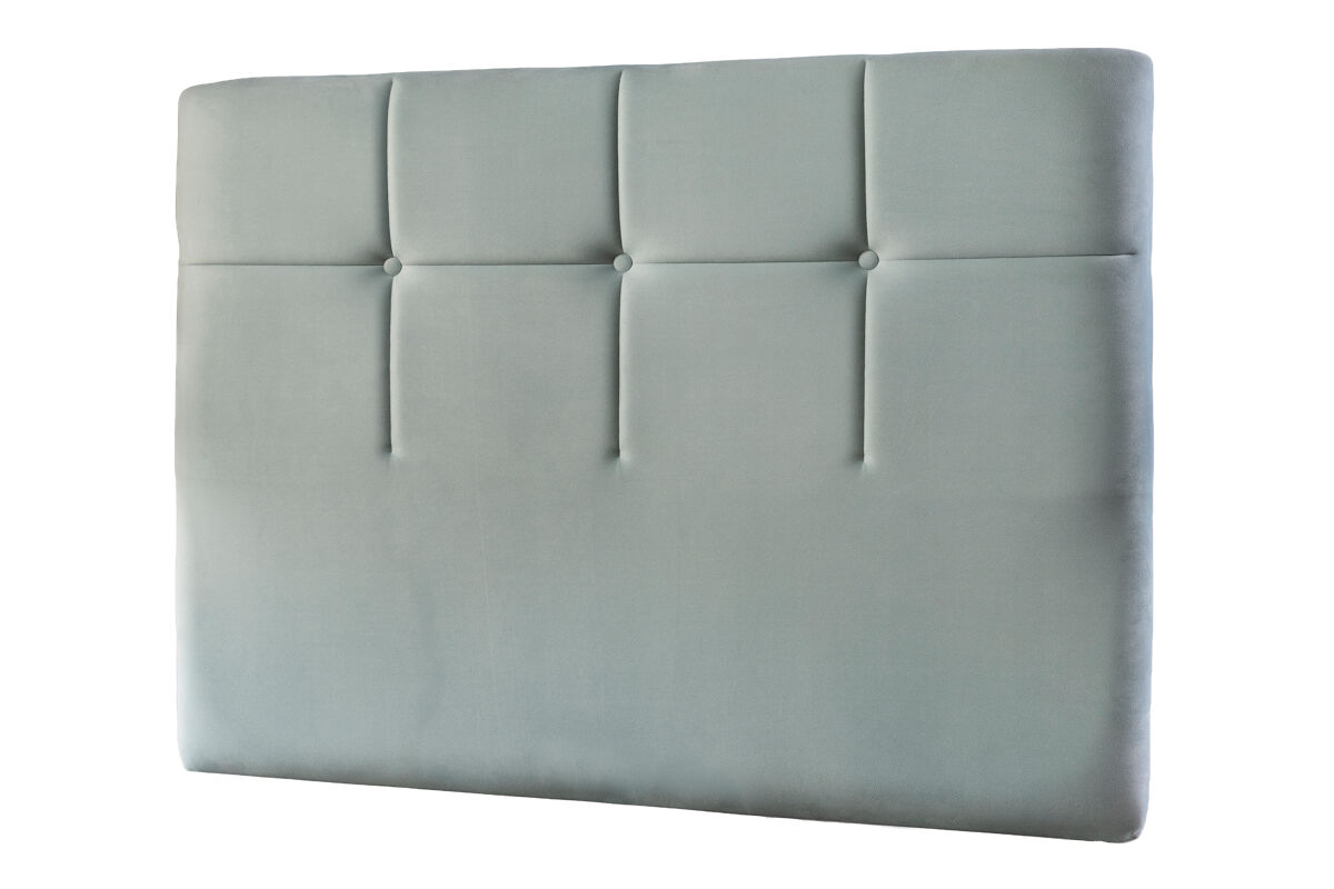 Cabecero van gogh 160x115x12cm tela azul cielo - conforama