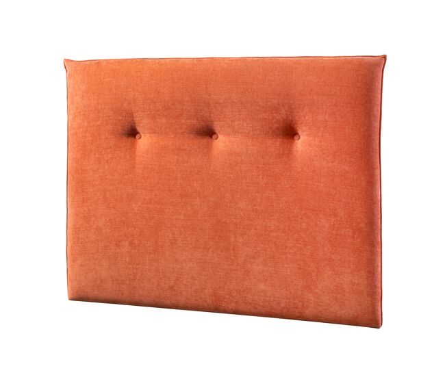 Cabecero rubens 160x115x12cm tela teja - conforama