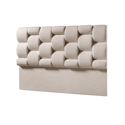 Cabeceira DANUBIO 160x115x12 cm tecido bege