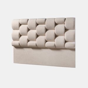 Cabeceira DANUBIO 160x115x12 cm tecido bege