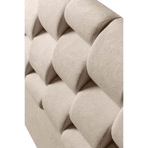 Cabeceira DANUBIO 160x115x12 cm tecido bege