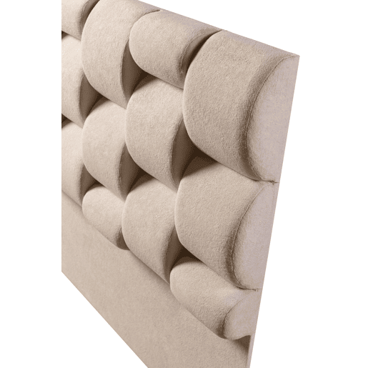 Cabeceira DANUBIO 160x115x12 cm tecido bege