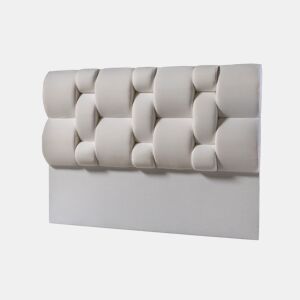 Cabeceira SENA 160x115x12 cm tecido branco
