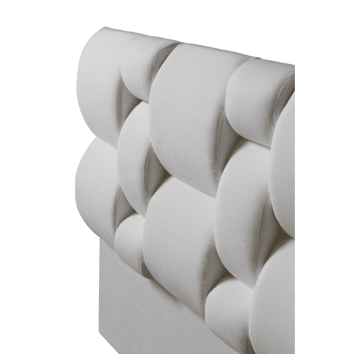 Cabeceira SENA 160x115x12 cm tecido branco