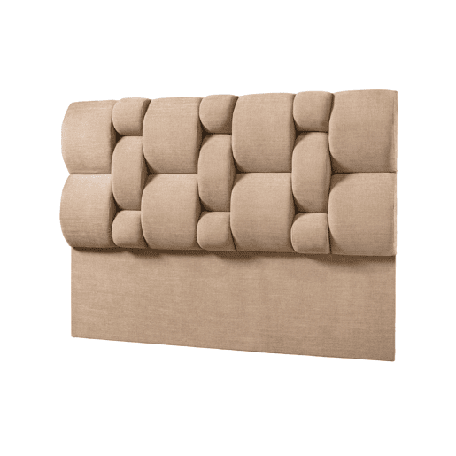 Cabeceira SENA 160x115x12 cm tecido castanho