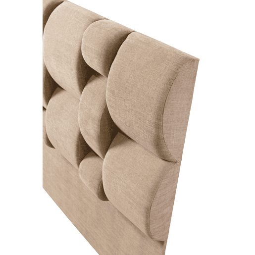 Cabeceira SENA 160x115x12 cm tecido castanho