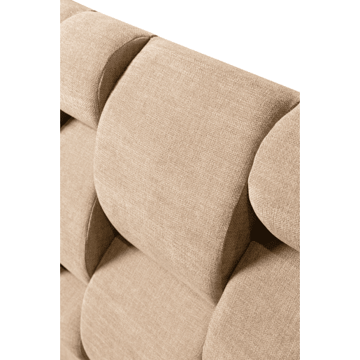 Cabeceira SENA 160x115x12 cm tecido castanho
