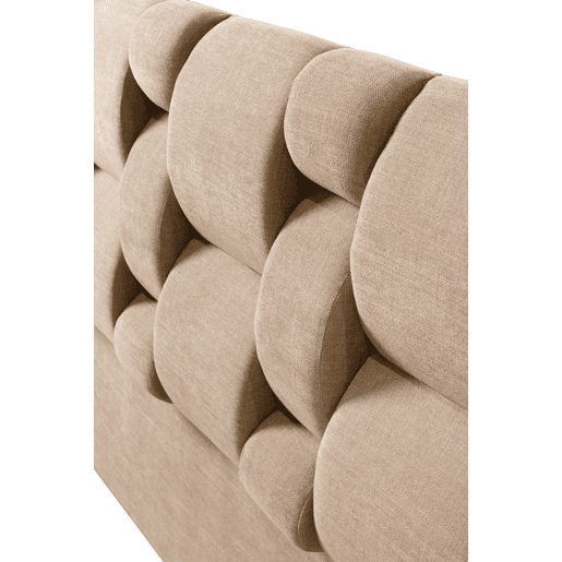 Cabeceira SENA 160x115x12 cm tecido castanho