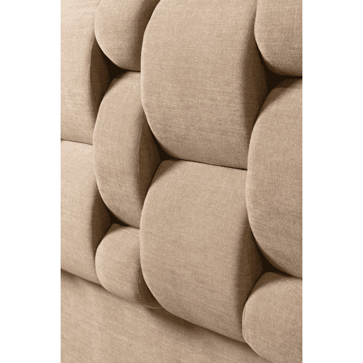 Cabeceira SENA 160x115x12 cm tecido castanho