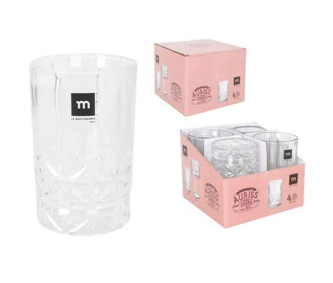 Vaso whisky auriss sagra 50cl marca la mediterranea