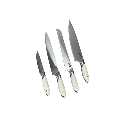 Conjunto de 4 facas e tesouras de cozinha, marca G9