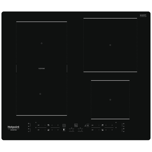 Placa indução HOTPOINT HB 3160C NE 59cm 4 zonas