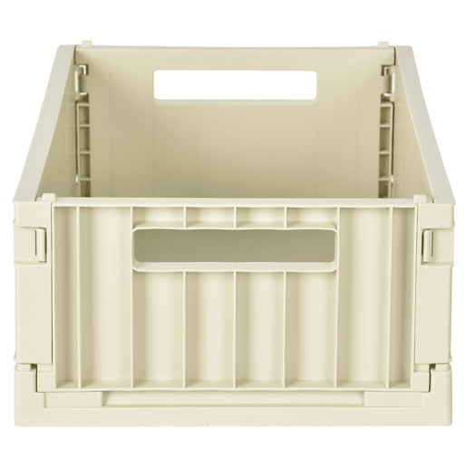 Caixa de plástico PLEGABLE I 18,6x43x29,5cm cor bege