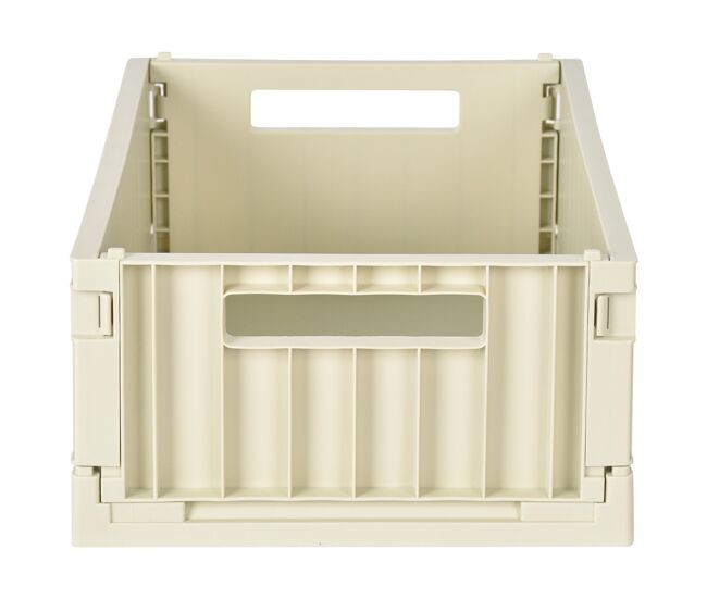 Caja de plástico plegable i 18,6x43x29,5cm color beige - conforama