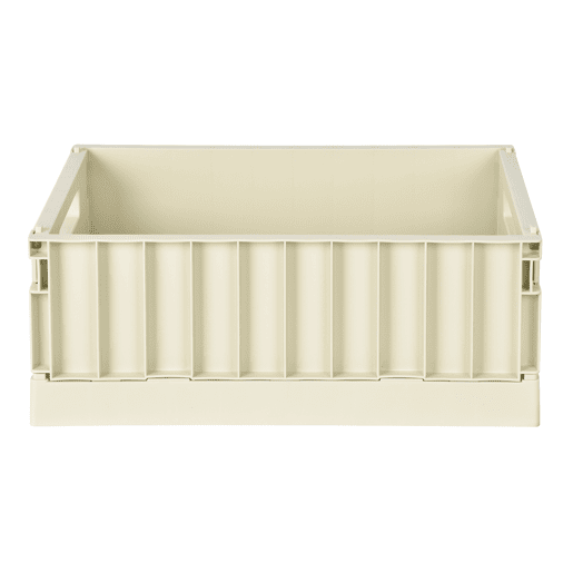 Caixa de plástico PLEGABLE I 18,6x43x29,5cm cor bege